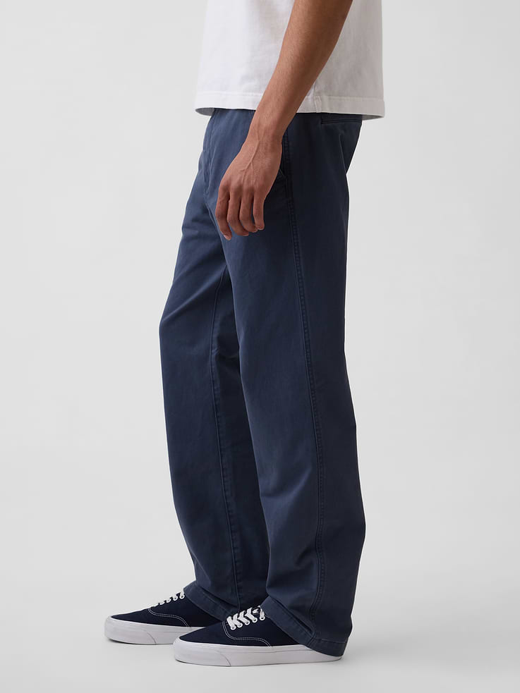 Image number 3 showing, Heavyweight Twill Relaxed Straight Khakis