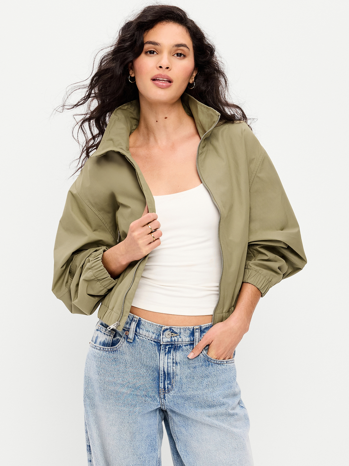 Twill Utility Zip-Front Jacket | Old Navy