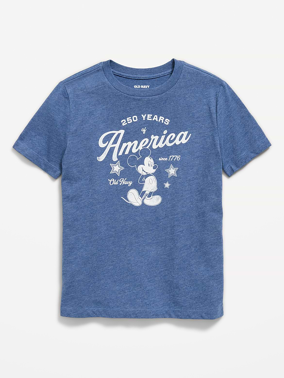 Old Navy x Disney Mickey Mouse Gender-Neutral Logo-Graphic T-Shirt for Kids