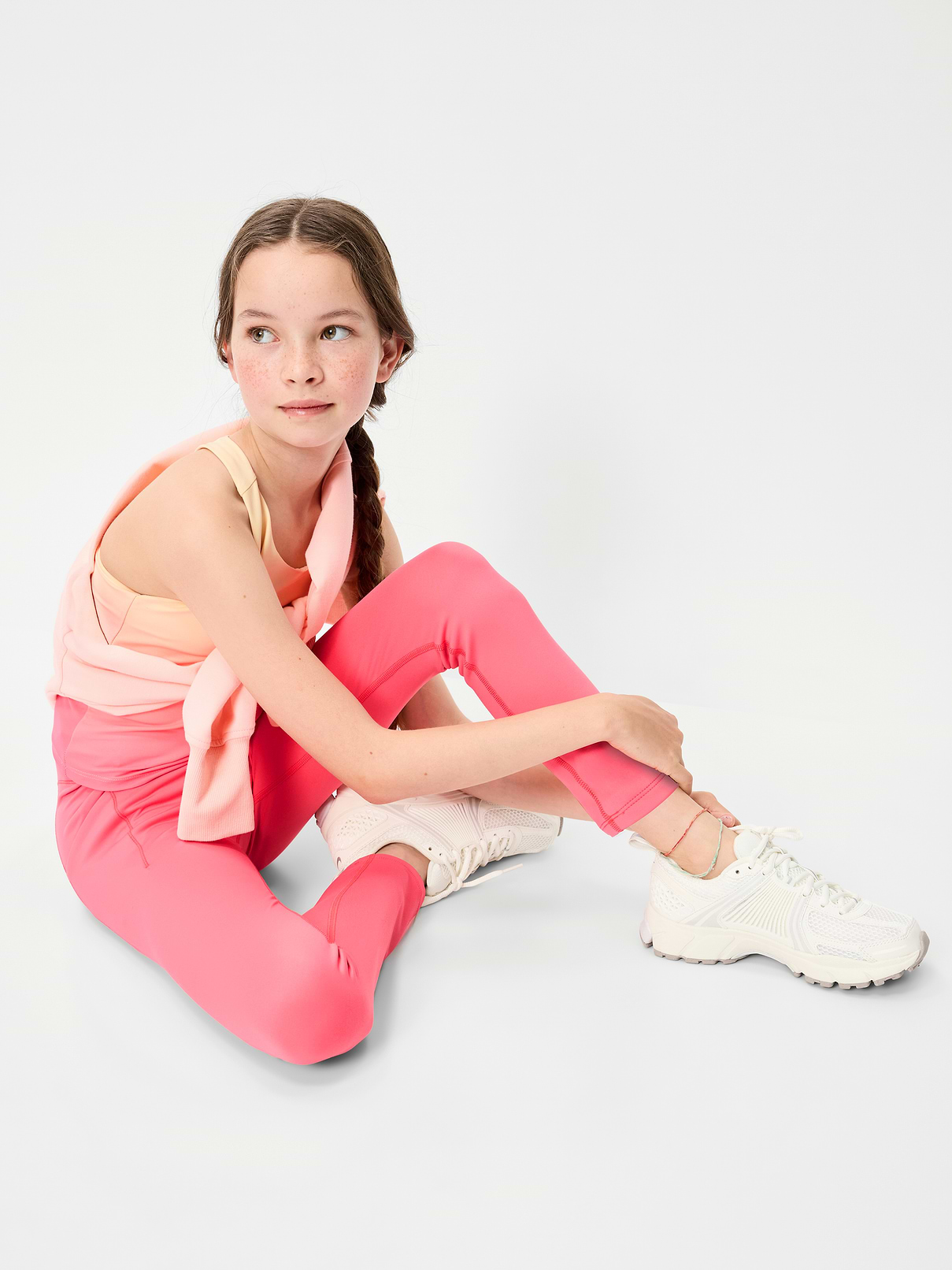 Image number 3 showing, High-Waisted StudioSmooth 7/8 Leggings for Girls