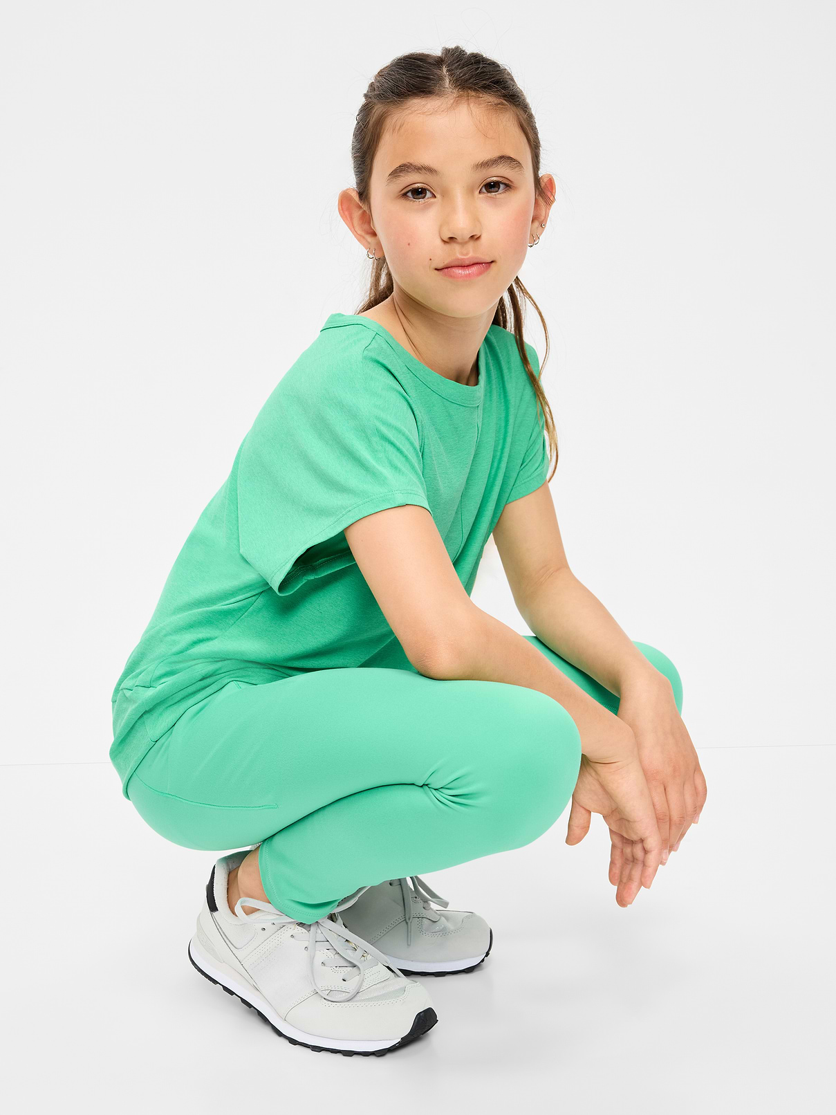 Image number 3 showing, High-Waisted StudioSmooth 7/8 Leggings for Girls
