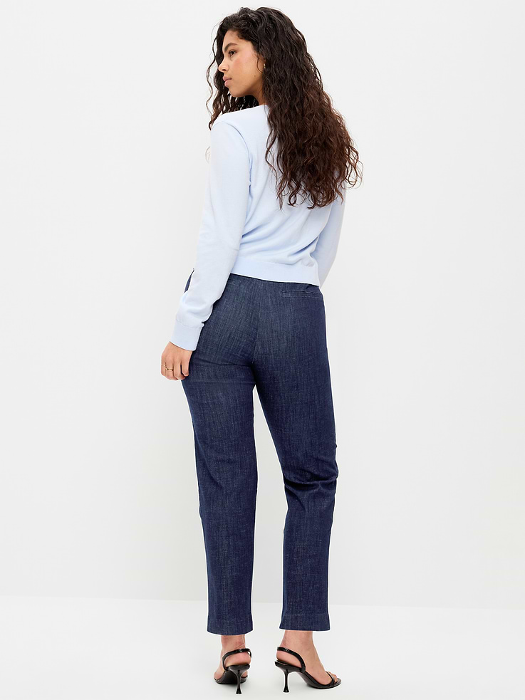 Image number 7 showing, High-Waisted Pixie Straight Pants