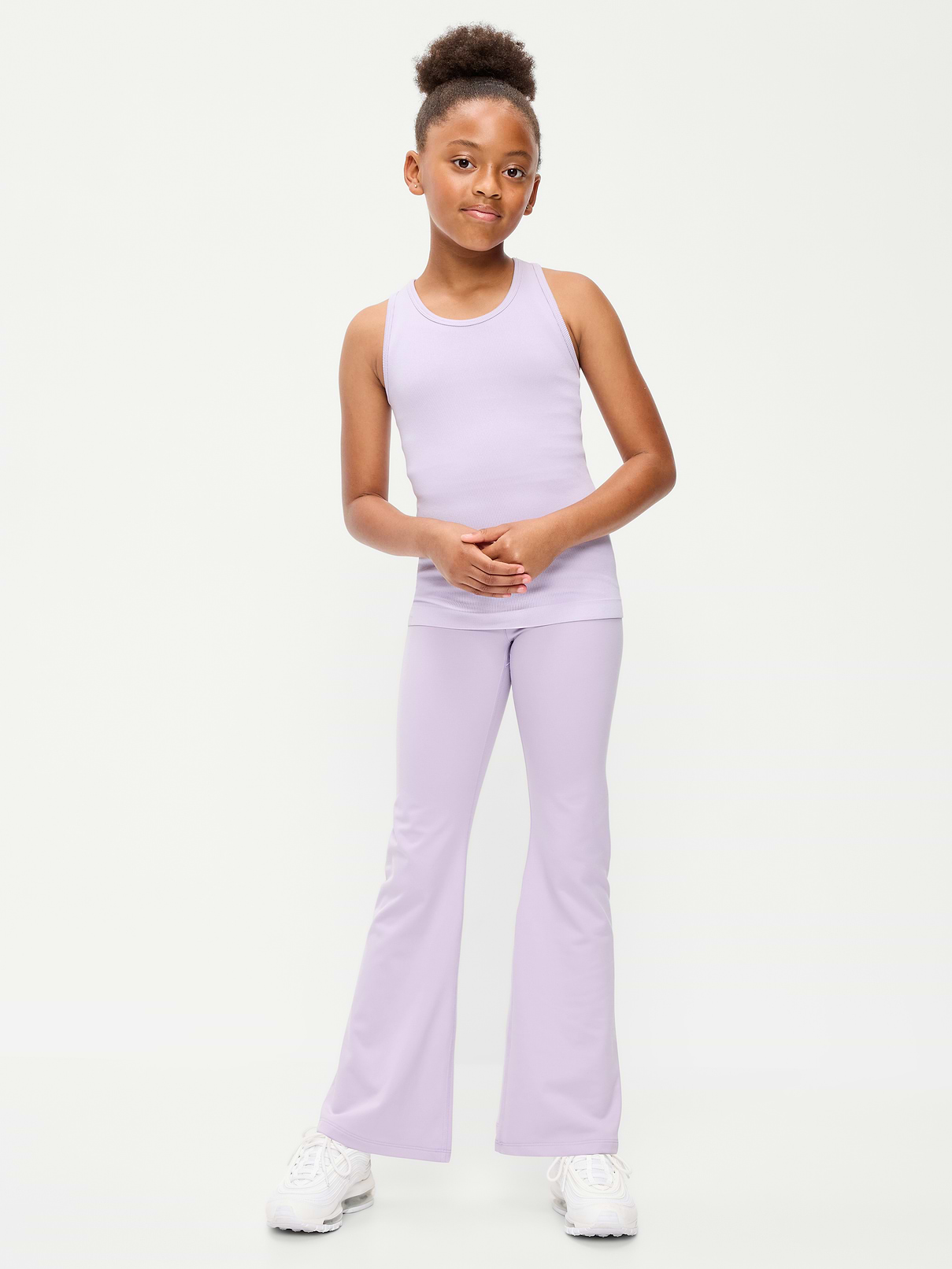 Image number 5 showing, Fitted Seamless Ribbed Racerback Performance Top for Girls