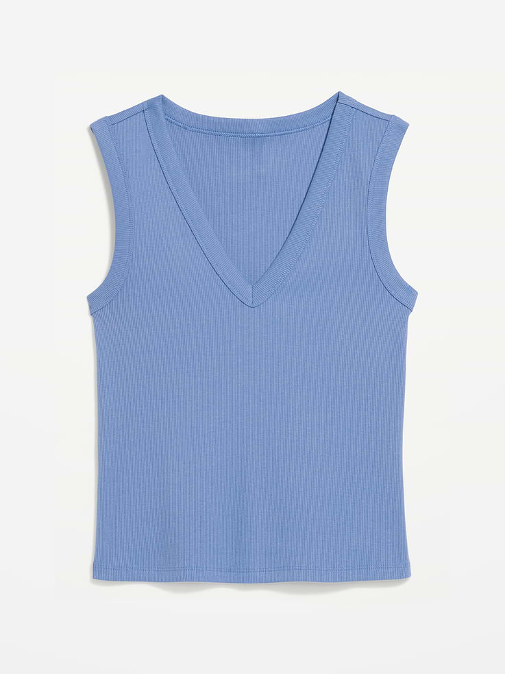 Image number 4 showing, Snug Crop V-Neck Tank Top