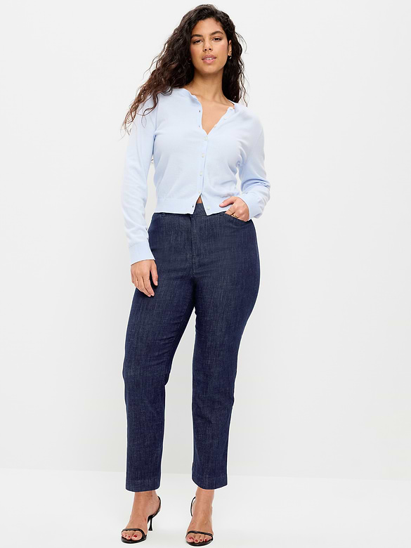 High-Waisted Pixie Straight Pants