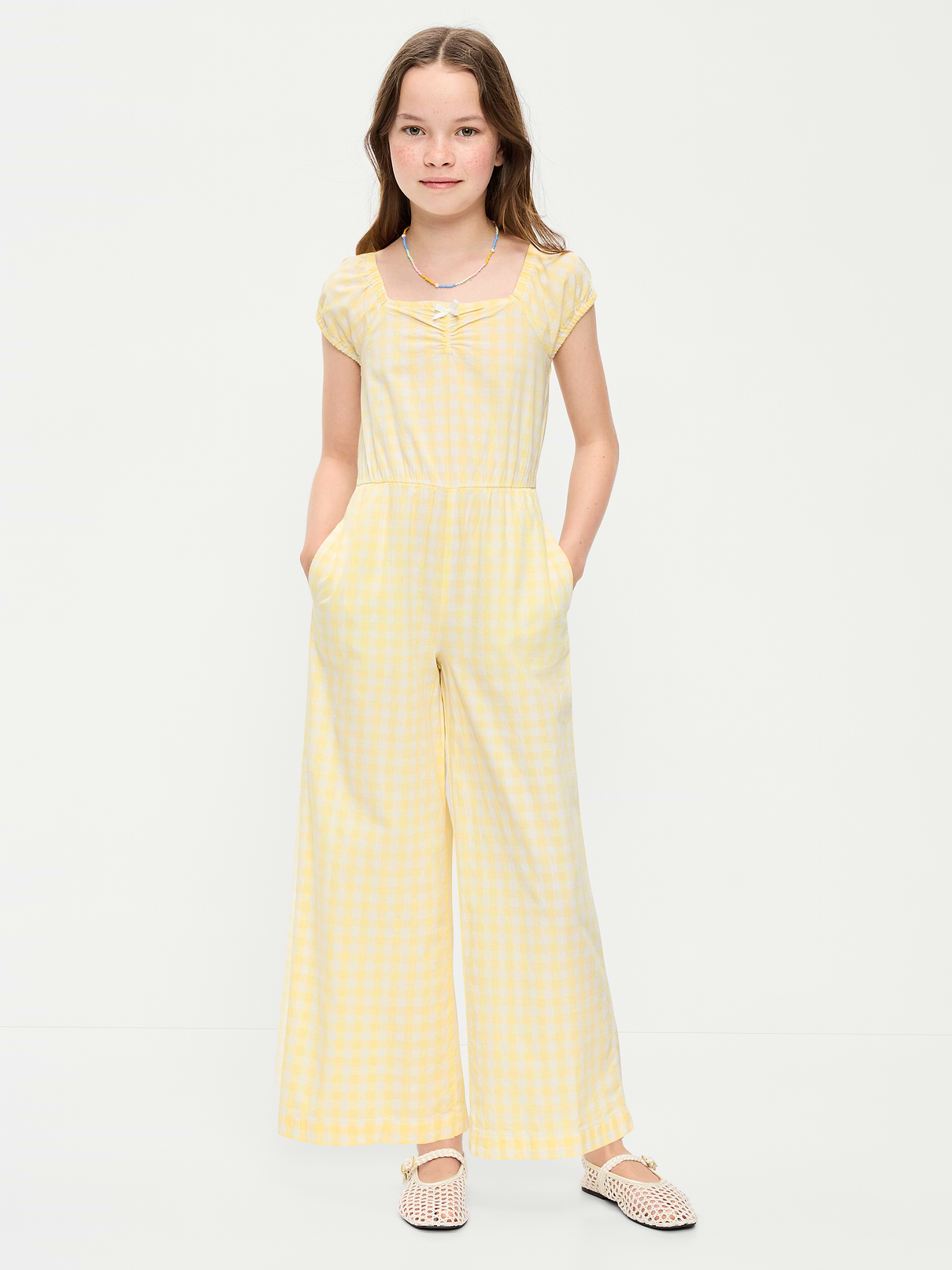 Image number 1 showing, Short-Sleeve Jumpsuit for Girls
