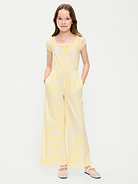Image number 1 showing, Short-Sleeve Jumpsuit for Girls