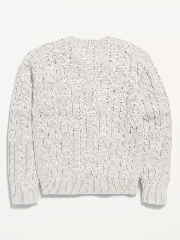 Cardigan en tricot torsadé pour fille