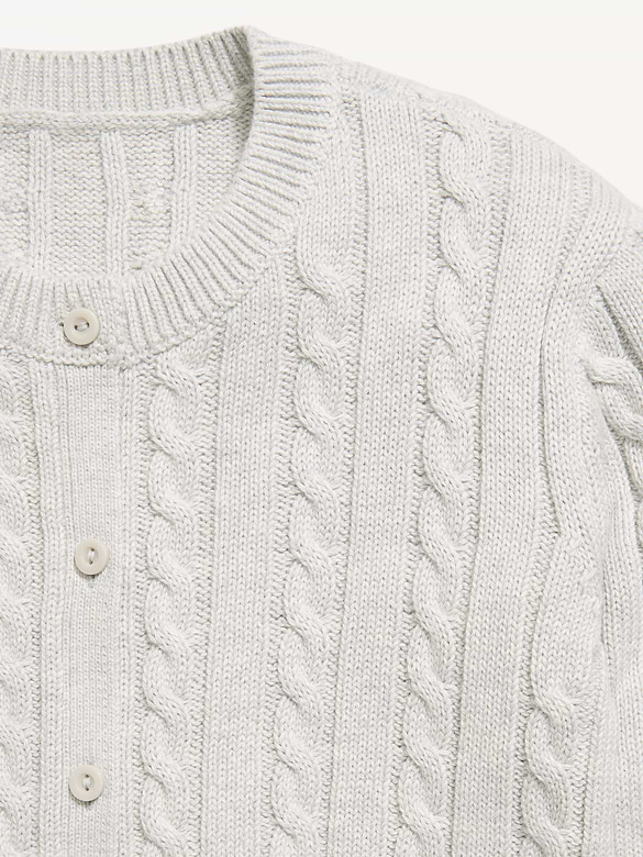 Cardigan en tricot torsadé pour fille