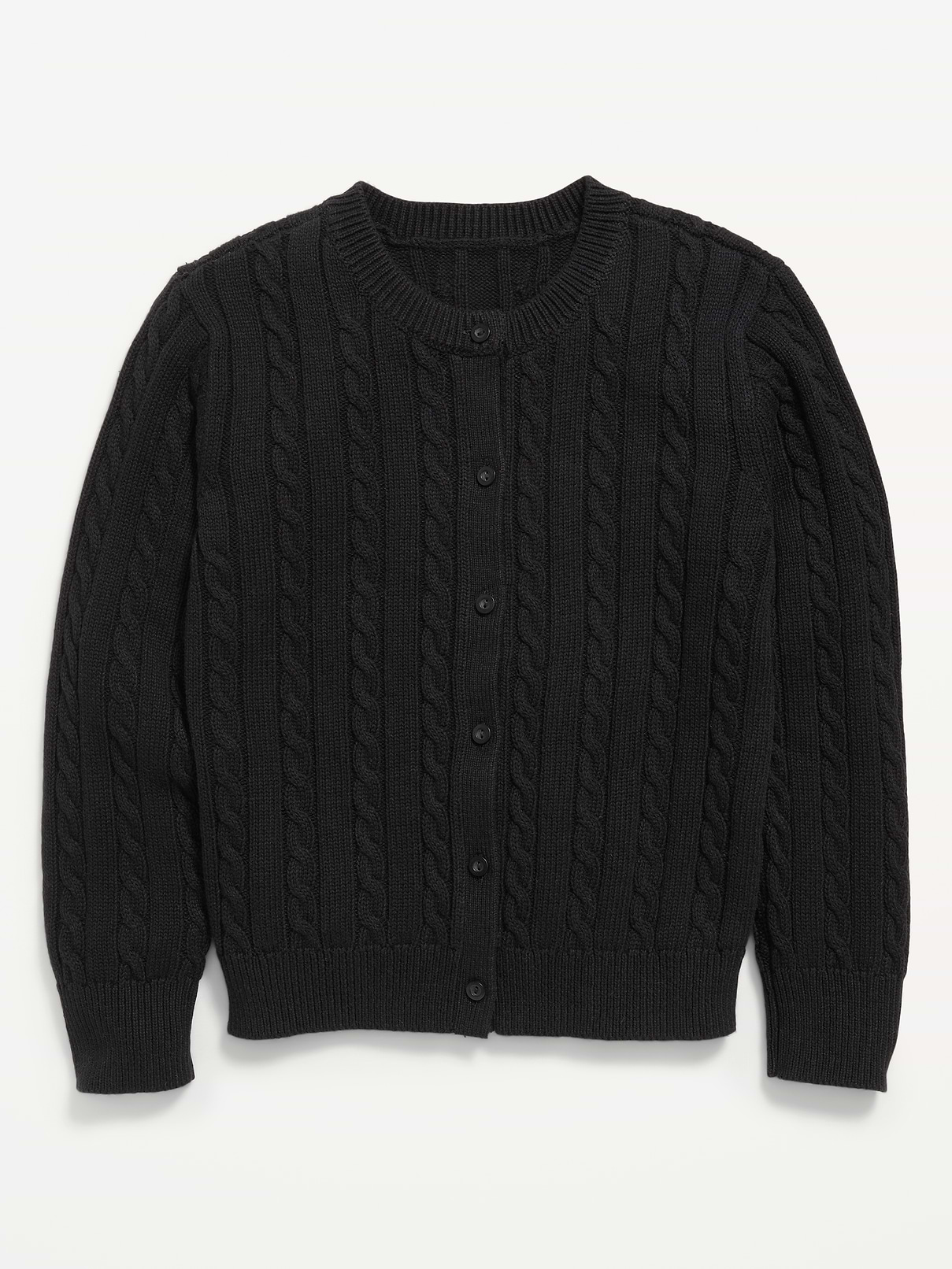 Image number 2 showing, Cable-Knit Cardigan Sweater for Girls
