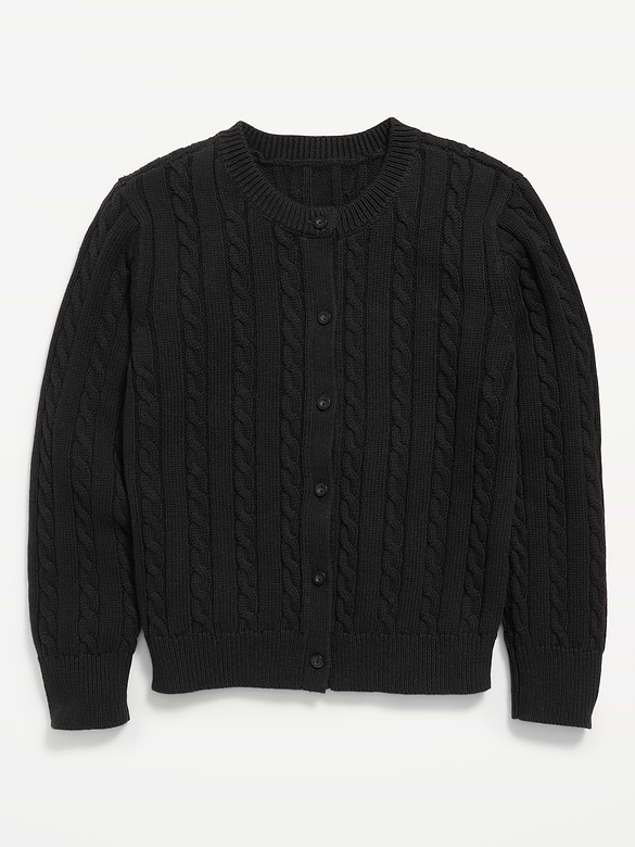 Cardigan en tricot torsadé pour fille