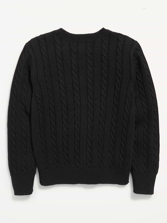 Cardigan en tricot torsadé pour fille