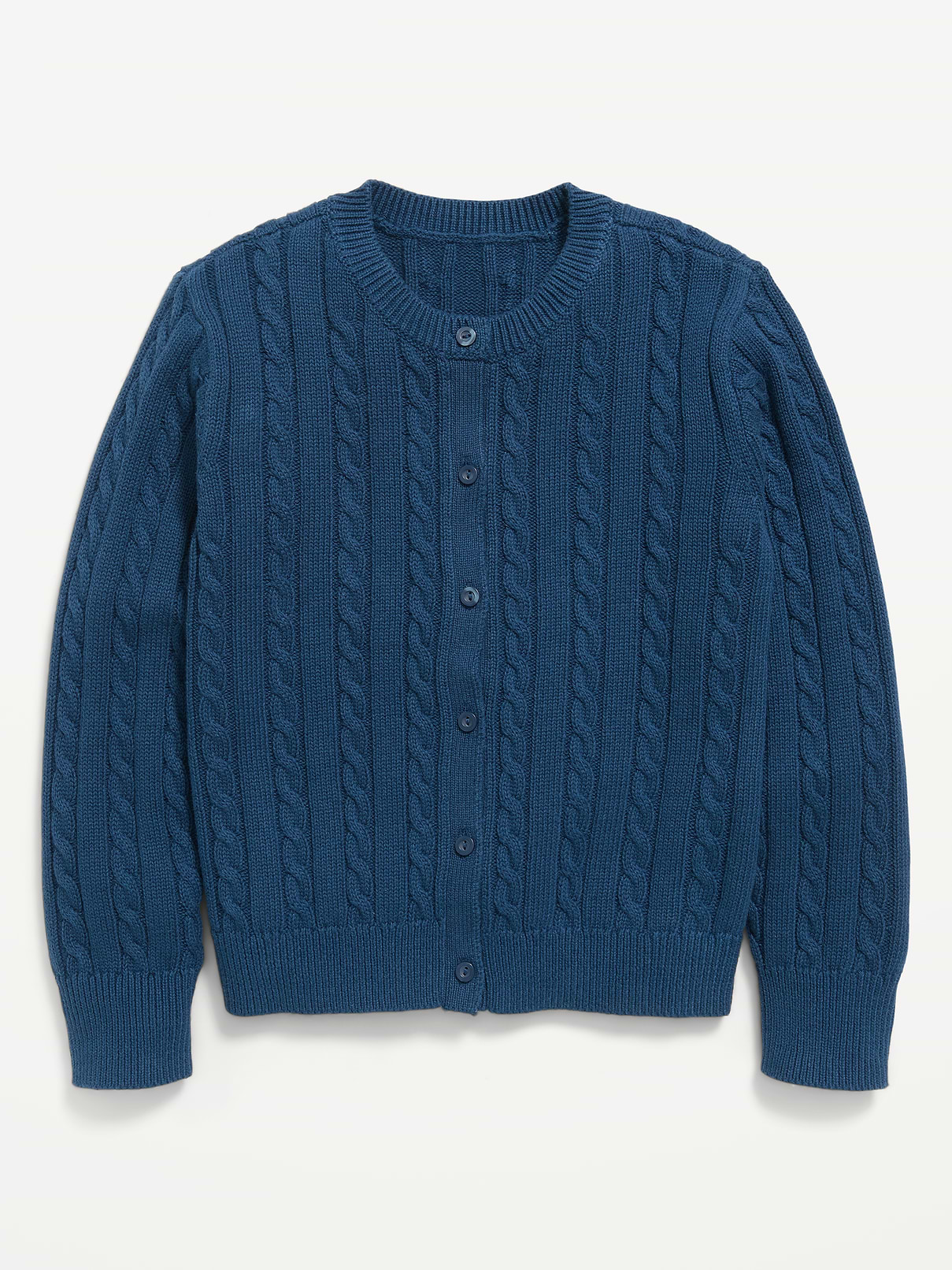 Image number 2 showing, Cable-Knit Cardigan Sweater for Girls