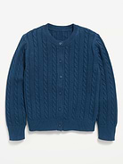 Image number 2 showing, Cable-Knit Cardigan Sweater for Girls