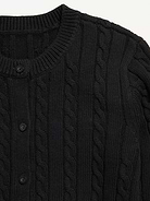 Image number 4 showing, Cable-Knit Cardigan Sweater for Girls