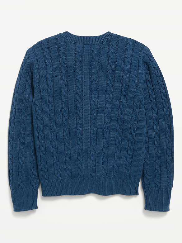 Cardigan en tricot torsadé pour fille