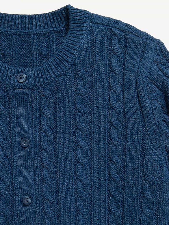 Cardigan en tricot torsadé pour fille