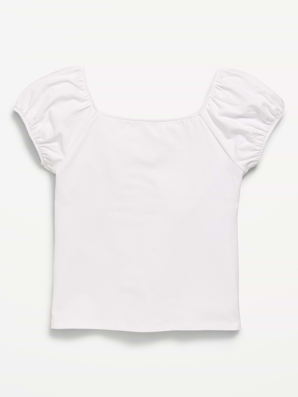 Puff-Sleeve Top for Girls