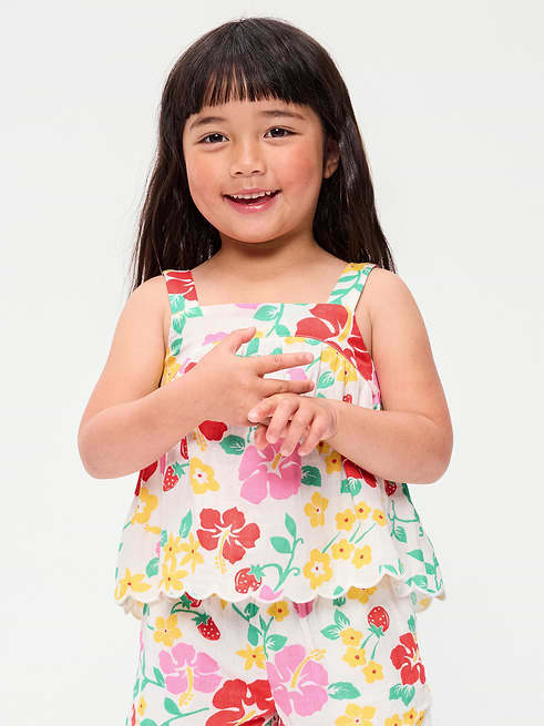 Sleeveless Sleeveless Double-Weave Scalloped-Hem Top for Toddler Girls on clearance at Old Navy — 62% off