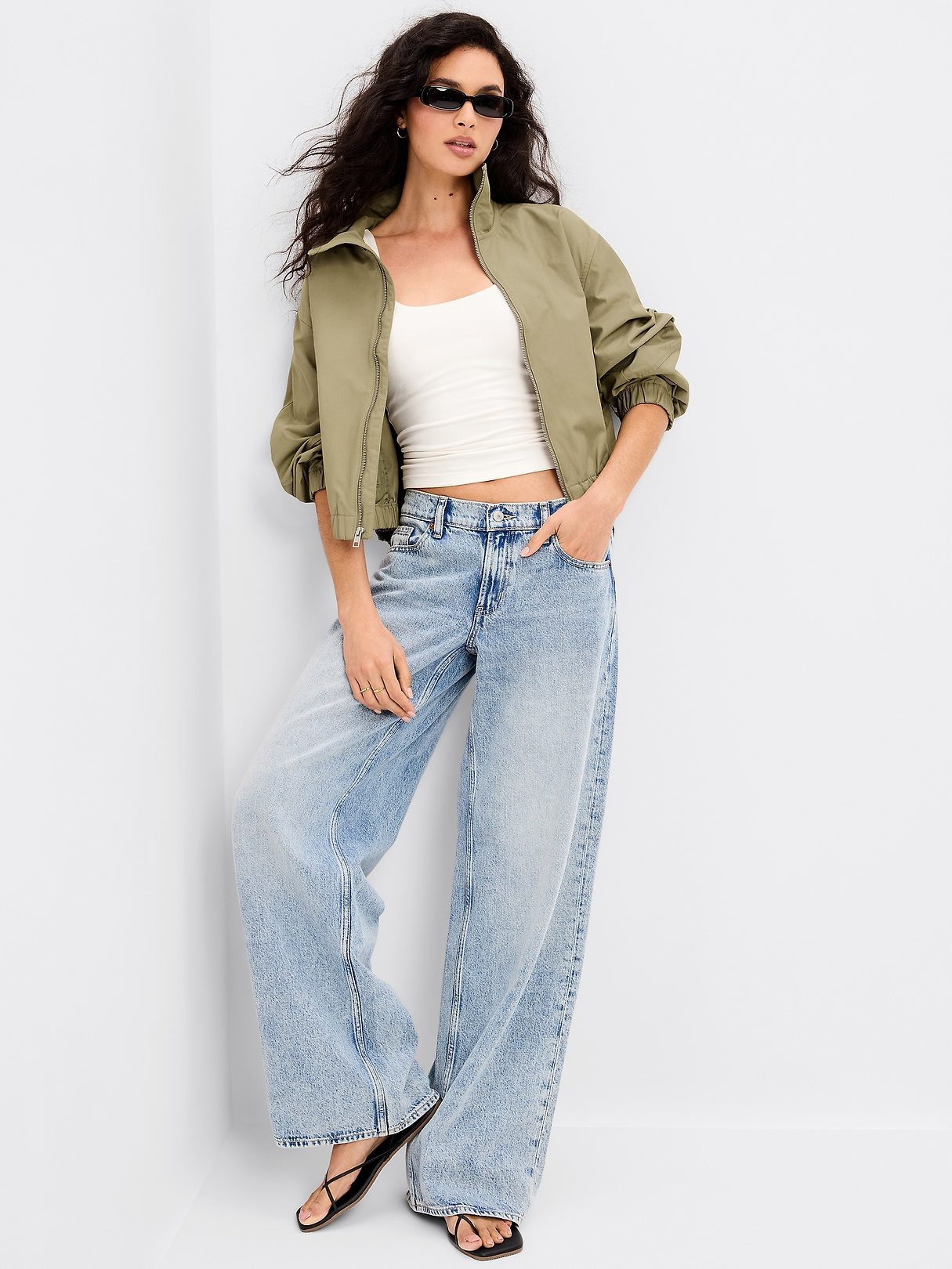 Twill Utility Zip-Front Jacket | Old Navy