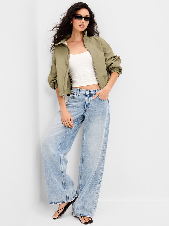 Twill Utility Zip-Front Jacket