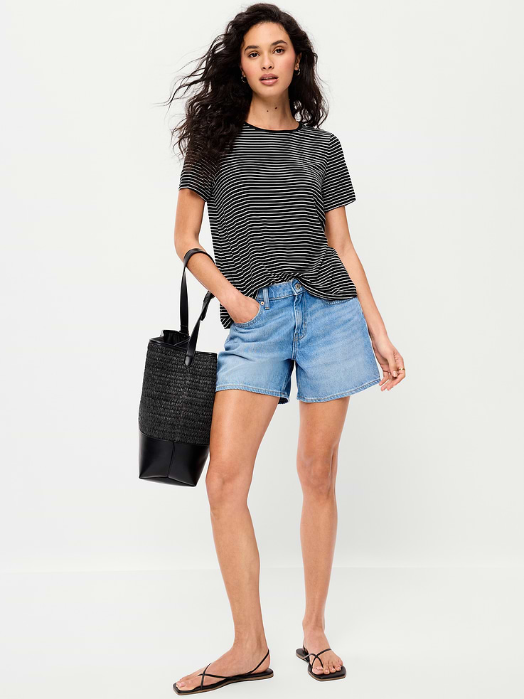 Image number 3 showing, Luxe Crew-Neck T-Shirt