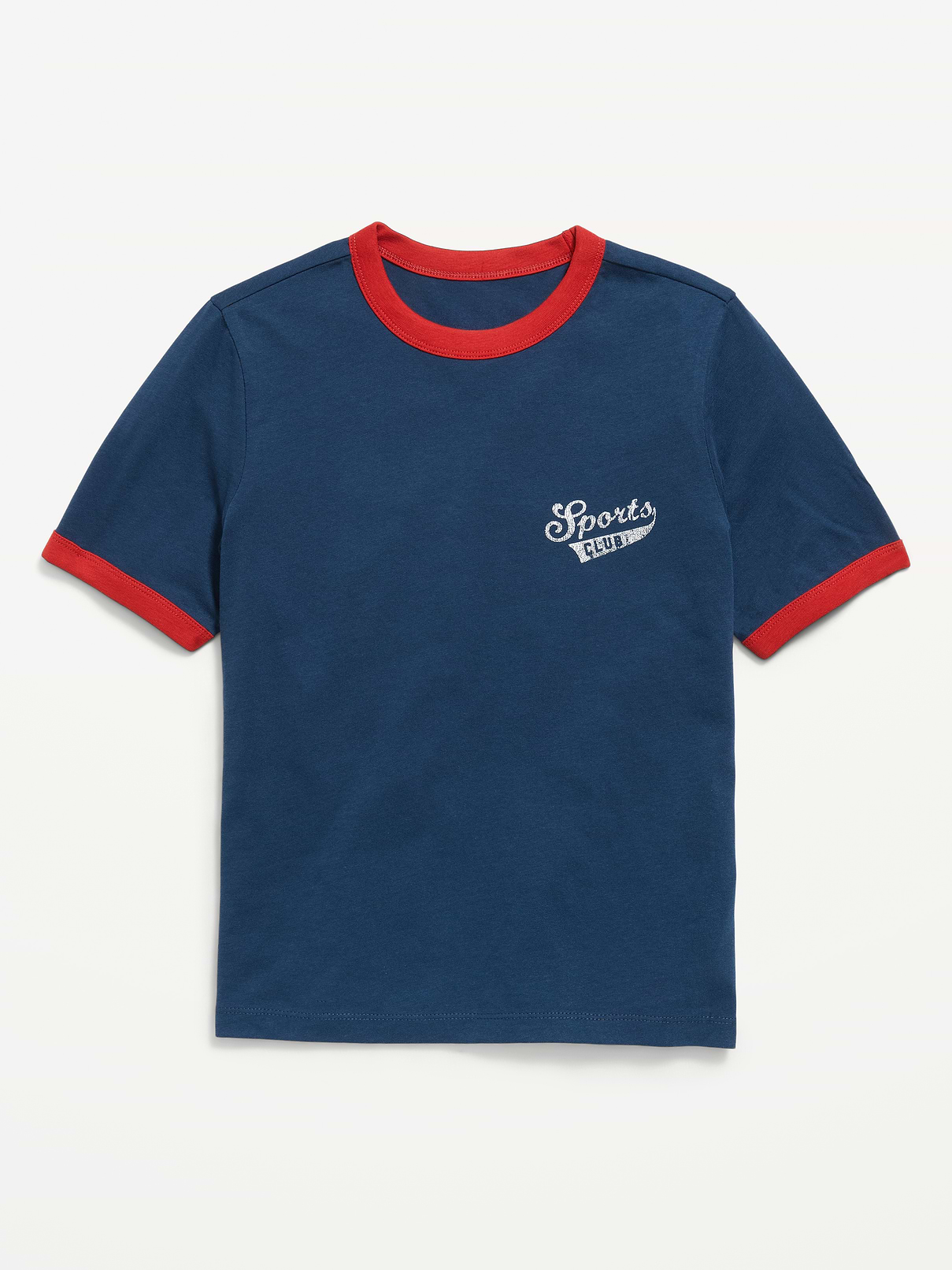 Image number 1 showing, Softest Short-Sleeve Graphic Ringer T-Shirt for Boys