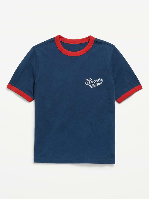 Softest Softest Short-Sleeve Graphic Ringer T-Shirt for Boys on clearance at Old Navy — 50% off