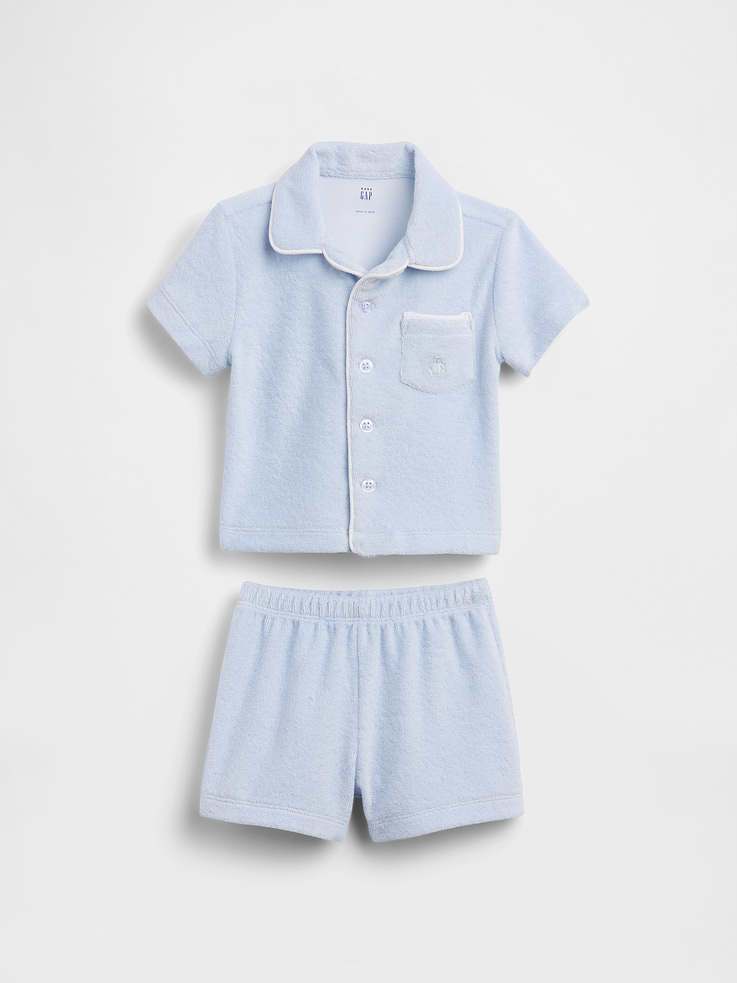 Image number 1 showing, Baby Towel Terry Outfit Set