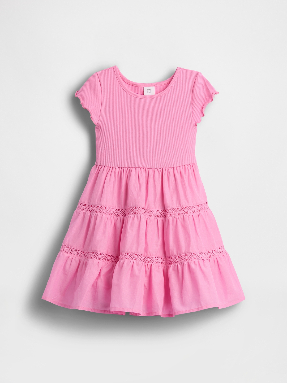 Baby & Toddler Tiered Lace-Trim Dress | Gap