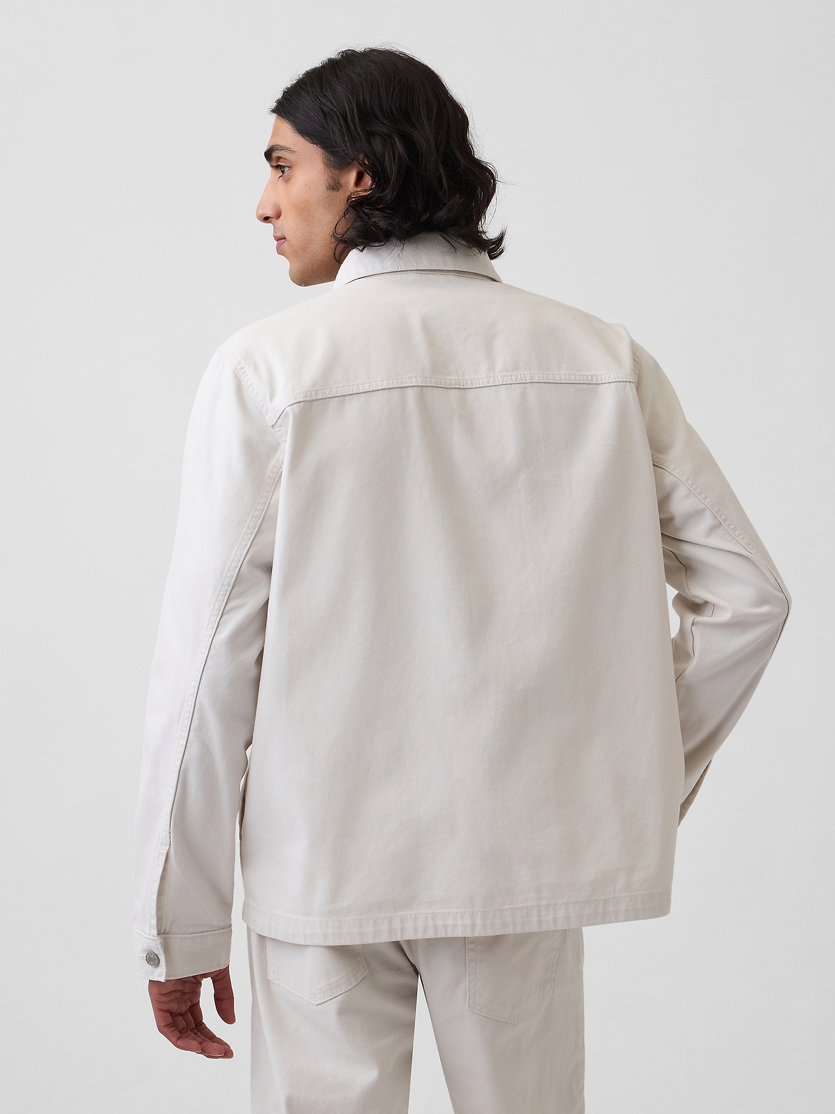 Canvas Relaxed Shirt Jacket | Gap