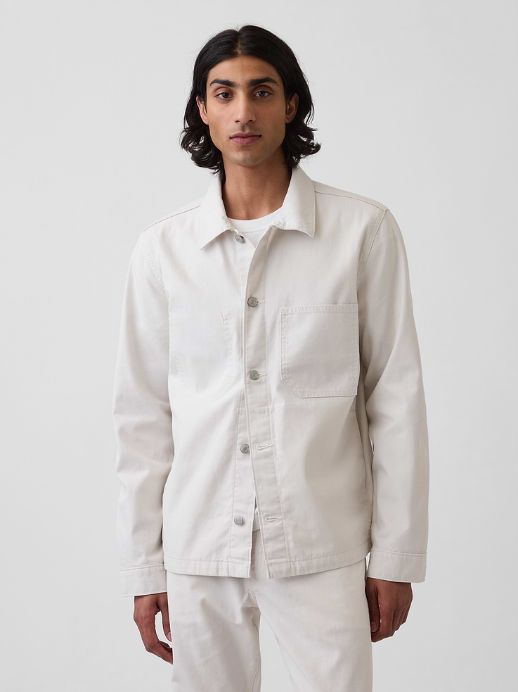 Image number 1 showing, Canvas Relaxed Shirt Jacket
