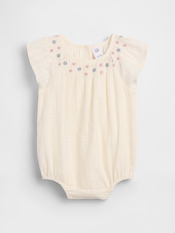 Baby Smocked Floral Bodysuit