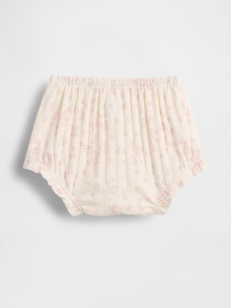 Image number 2 showing, Baby First Favorites Pointelle Rib Floral Bloomers