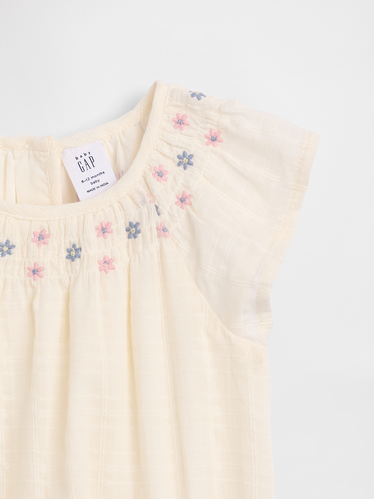 Image number 3 showing, Baby Smocked Floral Bodysuit