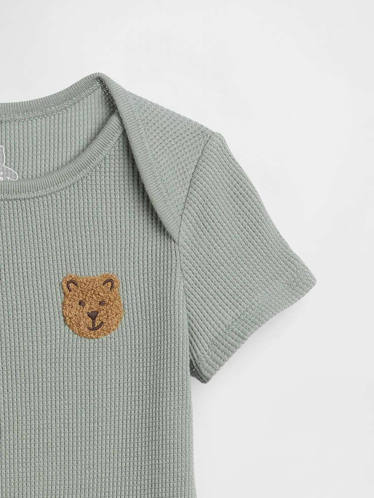 Image number 3 showing, Baby First Favorites Waffle Bodysuit