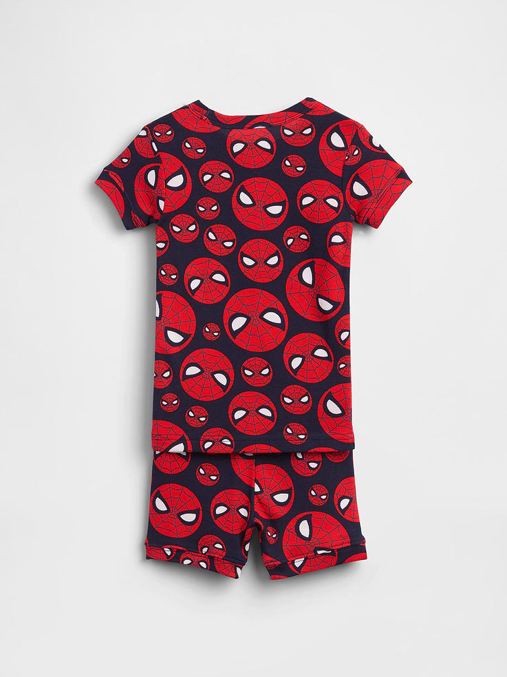 Image number 2 showing, Baby & Toddler Marvel Organic Brushed Cotton PJ Short Set