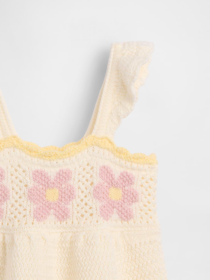 Image number 3 showing, Baby Crochet Flower Dress