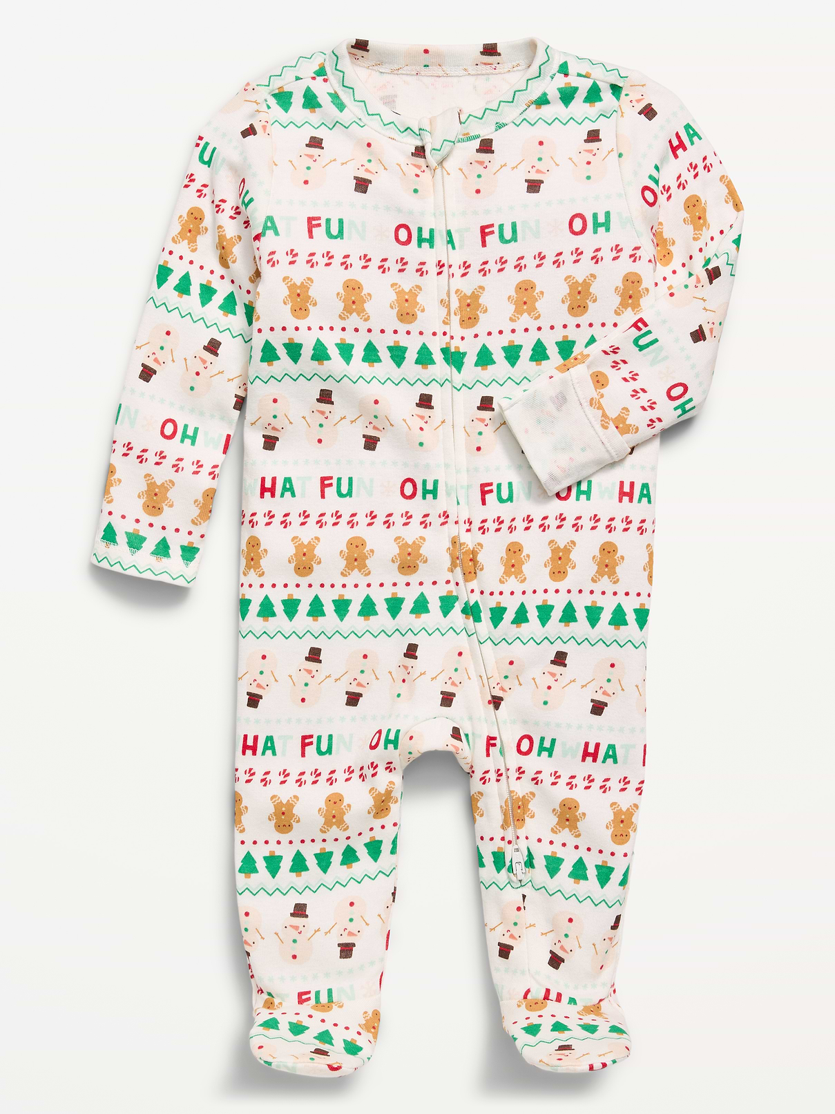 Image number 1 showing, 2-Way-Zip Sleep & Play Footed One-Piece for Baby