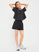 Image number 3 showing, High-Waisted StretchTech Performance Shorts for Girls