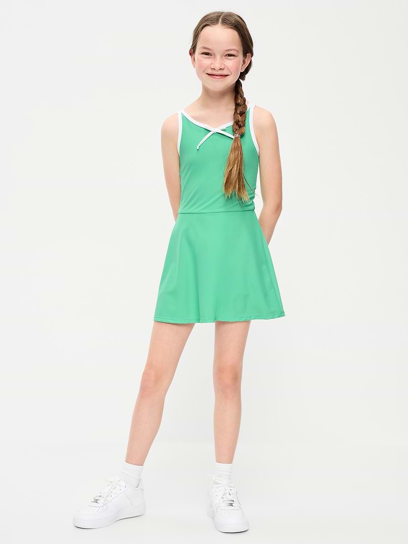 girls green athletic dress PowerSoft Cami for Sportswear