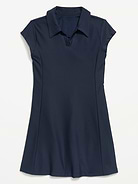 Image number 3 showing, PowerSoft Collared Athletic Dress for Girls