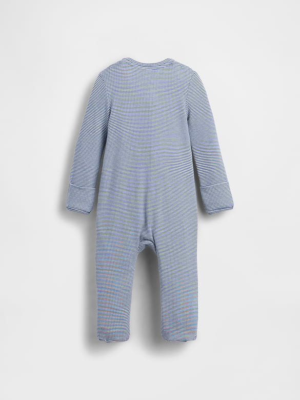 Baby First Favorites TinyRib Stripe Footed One-Piece