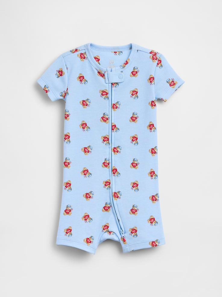 Image number 1 showing, Baby Organic Cotton Shorty One-Piece