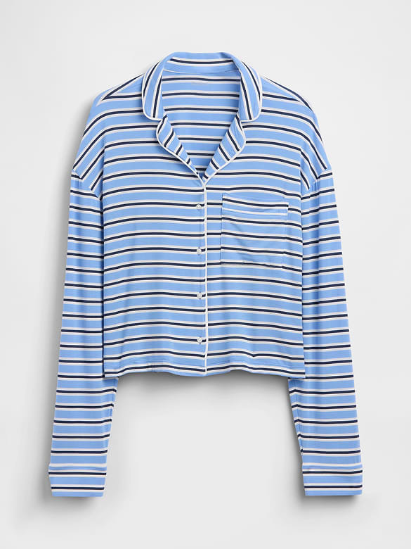 SoftMade Modal Crop PJ Top