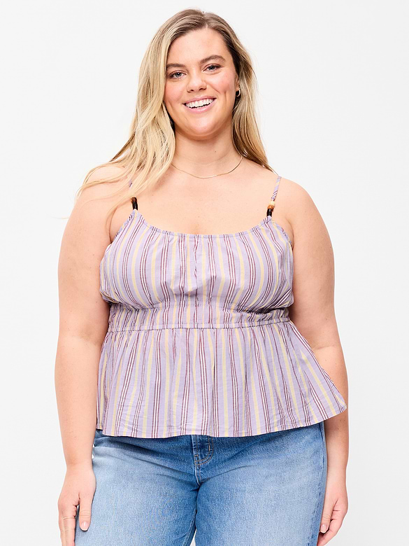 Camisole ajustée à smocks