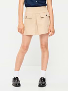 Image number 1 showing, School Uniform Front-Pleated Twill Skort for Girls