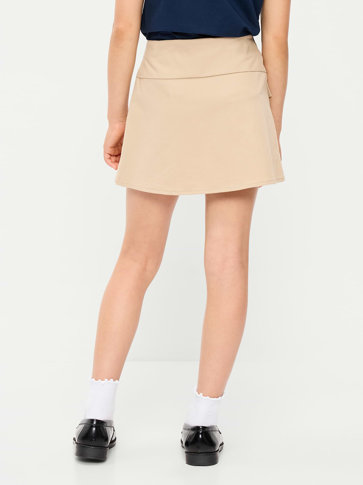 Image number 2 showing, School Uniform Front-Pleated Twill Skort for Girls