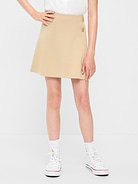 Image number 1 showing, School Uniform Ponte-Knit Wrap-Front Skort for Girls