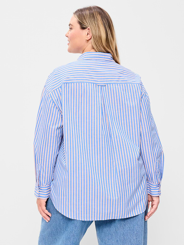 Oversized Button-Down Boyfriend Shirt